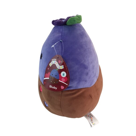 Squishmallows Bluby Chocolate Dipped Blueberry Plush 10" Valentine Hearts NWT - Picture 2 of 8